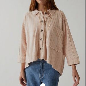 Free people button down shirt